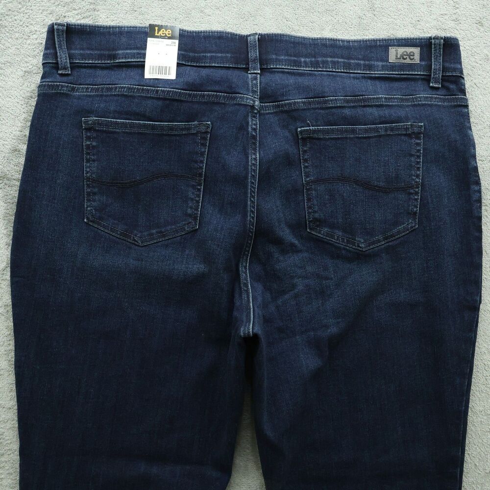 Lee Plus Jeans Women's Size 20W High-Rise Flex Straight Leg Denim 31" Inseam NWT - Picture 14 of 16